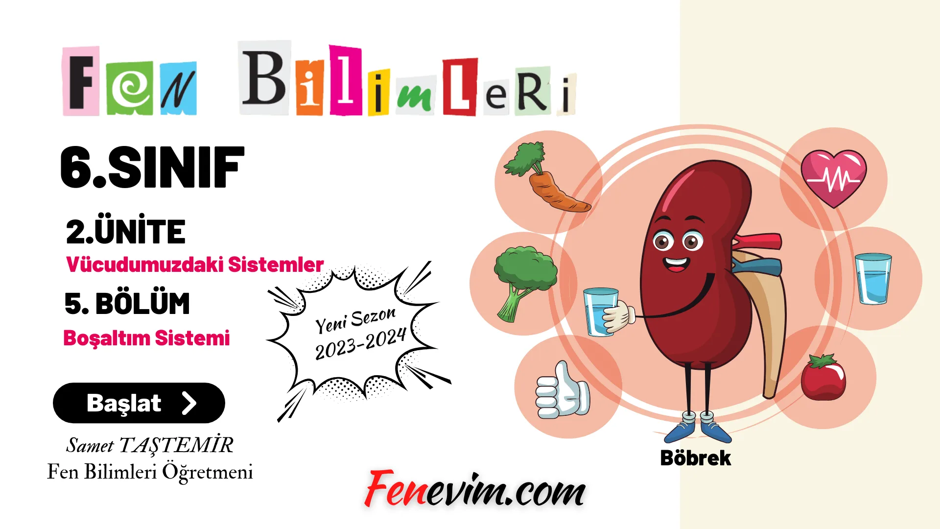 Boşaltım Sistemi Konu Anlatım Sunumu